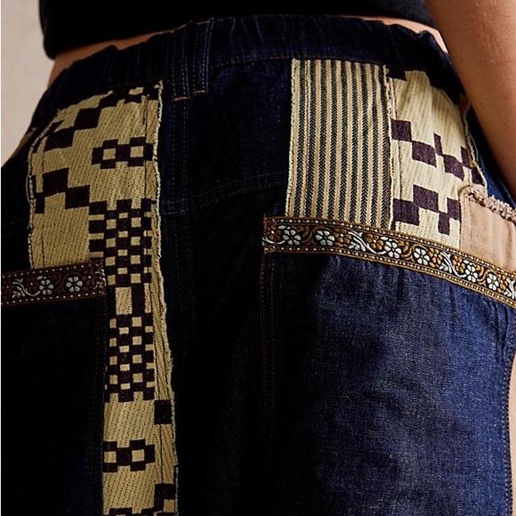 FREE PEOPLE We The Free Ever After Pieced Barrel Jeans - Picture 4 of 4